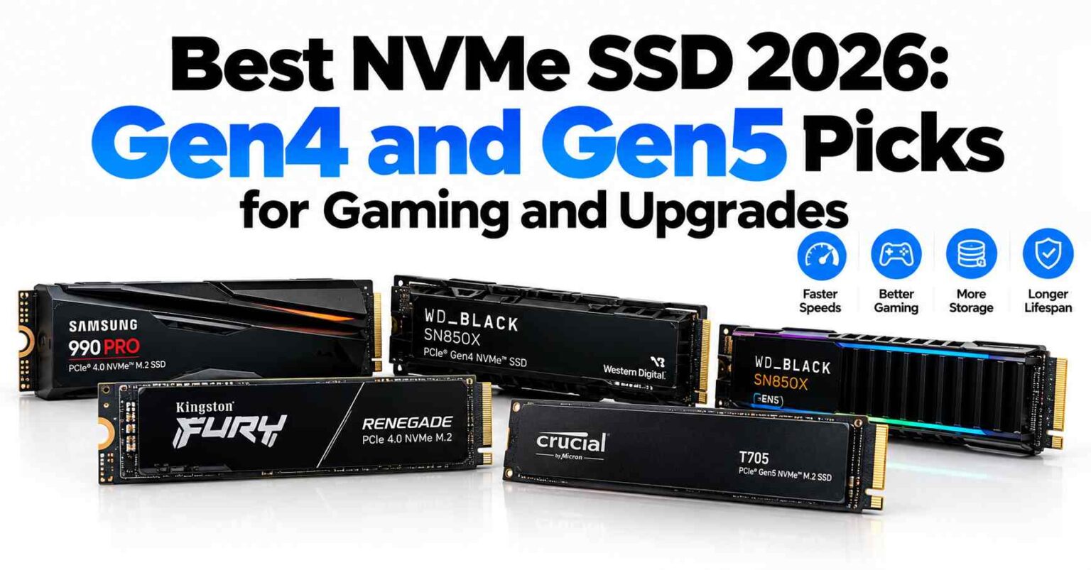 Best NVMe SSD 2026: Gen4 and Gen5 Picks for Gaming and Upgrades Best NVMe SSD 2026 Gen4 and Gen5 Picks for Gaming and Upgrades