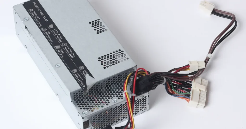 PSU Efficiency Ratings Explained: The Complete 80 PLUS Guide ATX computer power supply unit with cables — PSU efficiency ratings explained